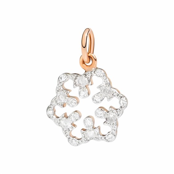 Oiritaly Pendant Woman Dodo DMSF 9 BI K Ciondoli Christmas Rose Gold